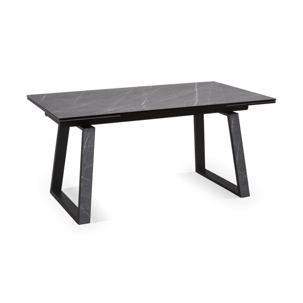 Стол ROVENA 160 (ROVENA 160 PIETRA GREY CER, BK)